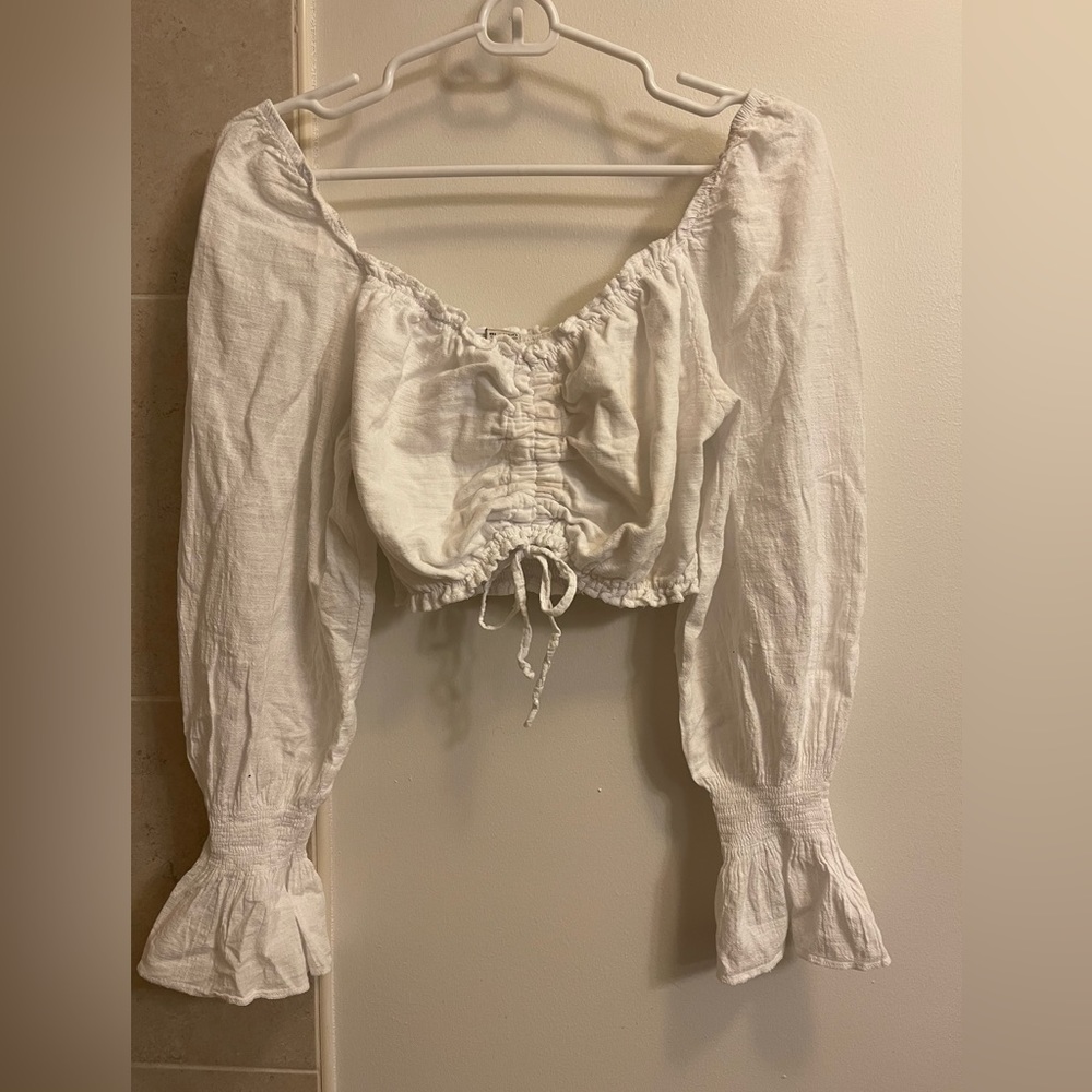 Scrunched Crop with Drawstring